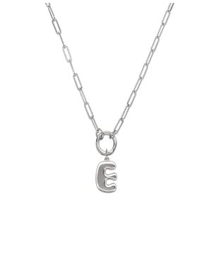 Oak & Luna Bubble Up Initial Necklace - Metallic