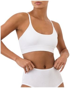 Pact Everyday Strappy Scoop Bralette - White