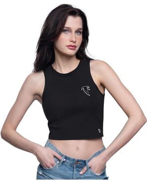 Starter Atlanta Falcons Show Up Cropped Tank Top - Blue
