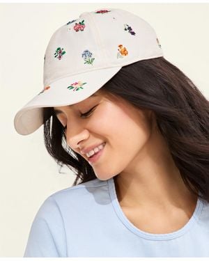 Macy's Flower Show Scattered Flower Embroidery Baseball Cap - Multicolor