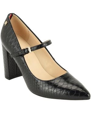 Tommy Hilfiger Aveniz High Block Heel Mary Jane Pumps - Black