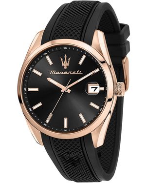 Maserati Date Silicone Watch - Black