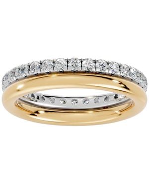 Macy's Diamond Round-cut Eternity Band Ring (1 Ct. T.w. - Metallic