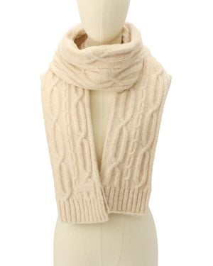 HUNTER Cable-knit Scarf - Natural