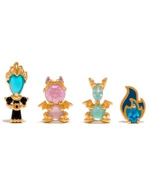 Girls Crew Crystal Disney Hercules' Hades Earring Set - Blue