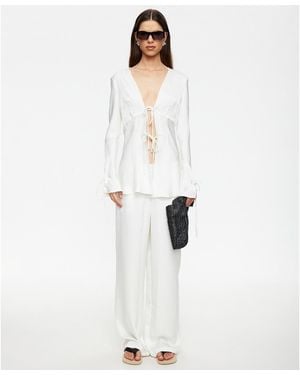 Lioness Straight-leg Pull-on Pants - White