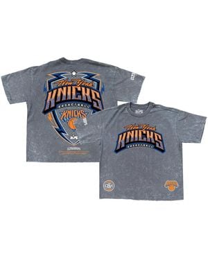 Two Hype New York Knicks Banner Era Collection Premium T-shirt - Blue