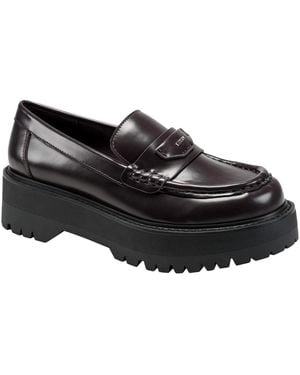 DKNY Belisa Lug Sole Loafers - Black