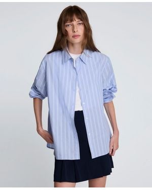 Kenneth Cole Striped Button-down Shirt - Blue