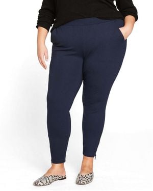 UNIVERSAL STANDARD Plus Size Moro Pocket Signature Ponte Pants - Blue