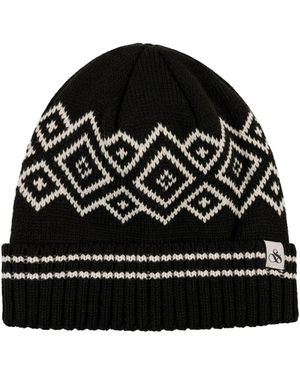 Scotch & Soda Fair Isle Ribbed Cuff Beanie - Black