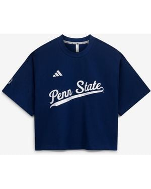 adidas Penn State Nittany Lions Cropped Baseball Fashion Jersey - Blue