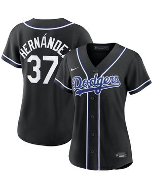Nike Teoscar Hernandez Los Angeles Dodgers Fashion Black Out Replica Jersey
