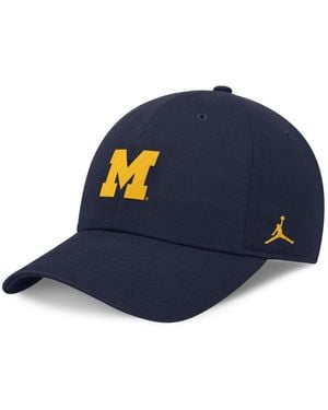Nike Michigan Wolverines Club Dri-fit Adjustable Hat - Blue
