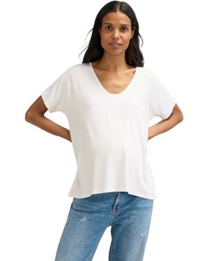 Hatch Collection Maternity Perfect Vee T-shirt - White