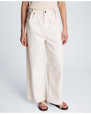 Kenneth Cole High-rise Wide-leg Pants - White