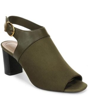 Giani Bernini Vondah Block Heel Peep Toe Shooties - Green