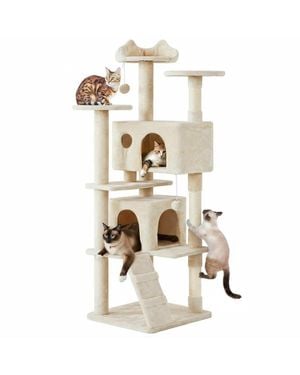 Aronkl Multi-level Cat Tree Tower - White