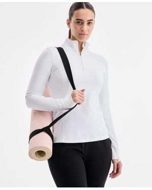 ID Ideology Studio Quarter-zip Pullover Top - White