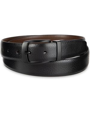 Alfani Reversible Textured Belt - Black