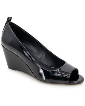 Kenneth Cole Elinor Mid Wedge Pumps - Black