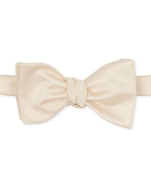 Con.struct Satin Self-tie Bow Tie - Natural