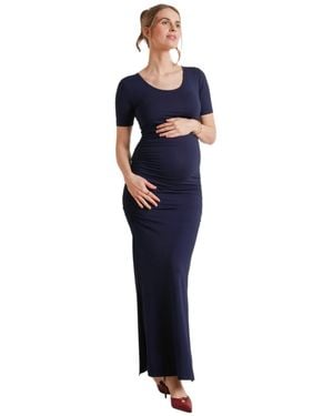 Nom Maternity Nom Hugo Maxi Dress - Blue
