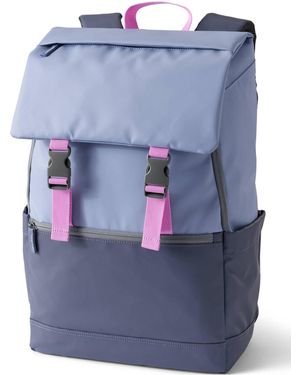 Lands' End Kids Flap Front Backpack - Blue