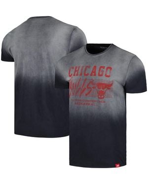 Sportiqe And Chicago Bulls Bingham Sun-fade T-shirt - Blue