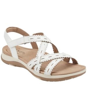 Earth Sanetra Strappy Flat Sandals - Metallic