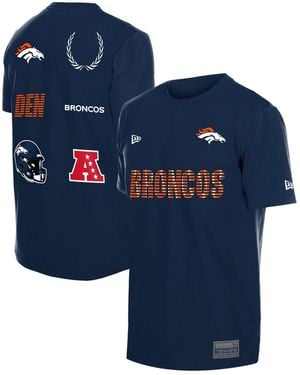 KTZ Denver Broncos Match Classic-fit Screen Print T-shirt - Blue