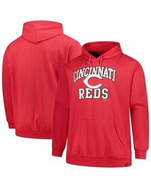 '47 Â Cincinnati S Big Tall Velocity Fleece Pullover Hoodie - Red