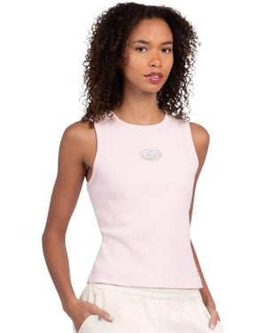 Starter Pastel Pink San Francisco 49ers Travel Pastels Cropped Tank - White
