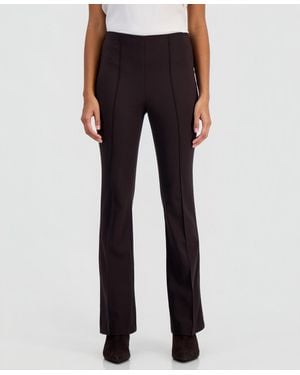 BarIII Pull-on Flare Mid-rise Pants - Blue