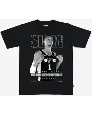 Slam And Victor Wembanyama San Antonio Spurs Cover T-shirt - Black