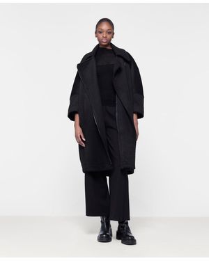eem Boxy Biker Coat - Blue