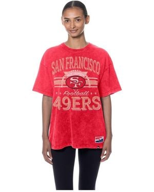KTZ San Francisco 49ers Throwback Oversized T-shirt - Red