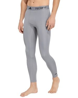 adidas Tech-fit Tf Long Compression Tights - Gray