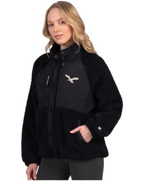 Starter Philadelphia Eagles On The Ball Sherpa Jacket - Black