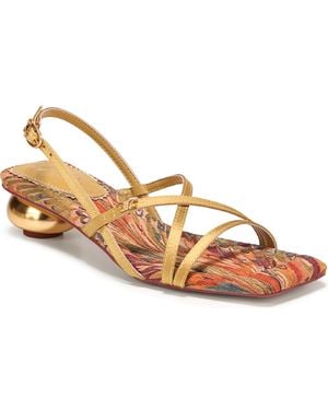 Circus by Sam Edelman Caia Novelty Slingback Dress Sandals - Metallic