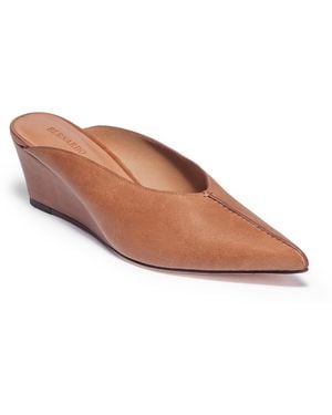Bernardo Maxeen Pointed-toe Wedge Mules - Brown