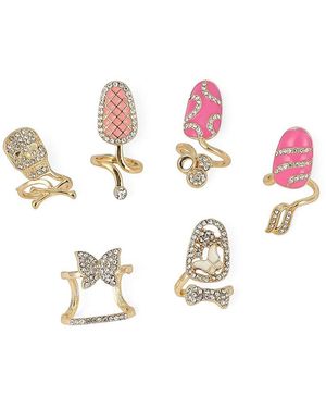 SOH The Belle Nail Rings - Metallic