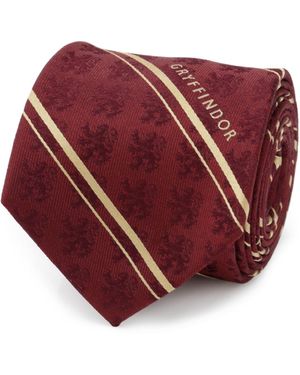Harry Potter Gryffindor Striped Silk Tie - Red