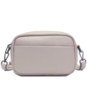 Susu Avery Pebble Leather Camera Bag Structured Crossbody Purse - Gray