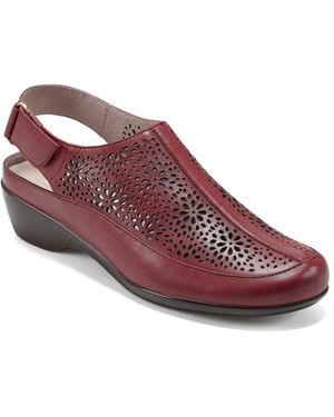 Easy Spirit Dawn Lightweight Slingback Mules - Red