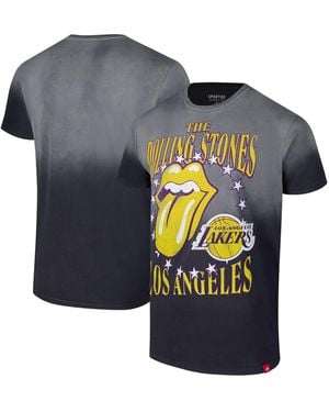 Sportiqe And Rolling Stones X Los Angeles Lakers Bingham Collab T-shirt - Blue