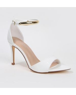BERNESS Hunter Stiletto Sandals - White