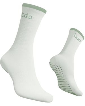 Balà Crew Grip Socks - White