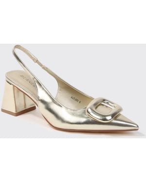 BERNESS Autumn Slingback Pumps - Metallic