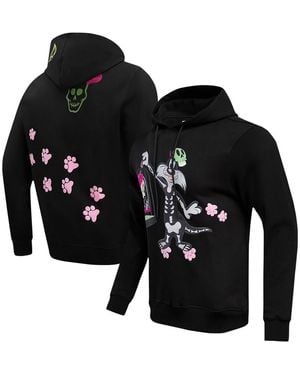 FREEZE MAX And Looney Tunes Sylvester & Tweety Skeleton Pullover Hoodie - Black